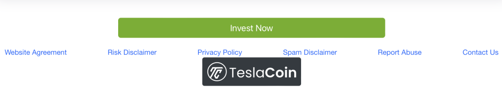 Transparency policy on TeslaCoin