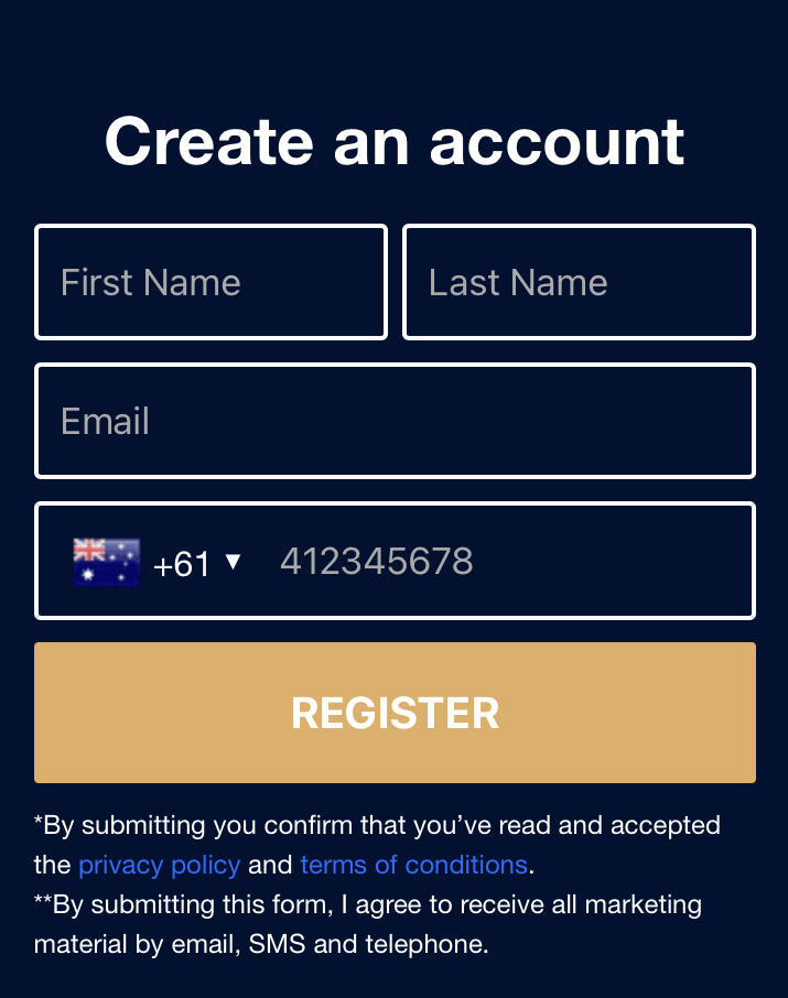 Opening an account on TeslaCoin
