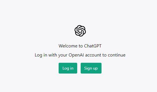 signing up for chatgpt
