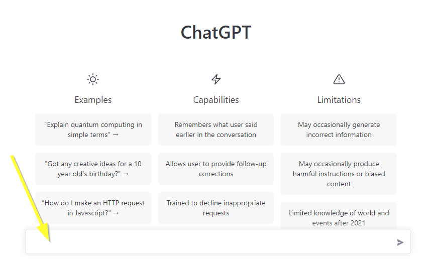 chatgpt post-signup menu