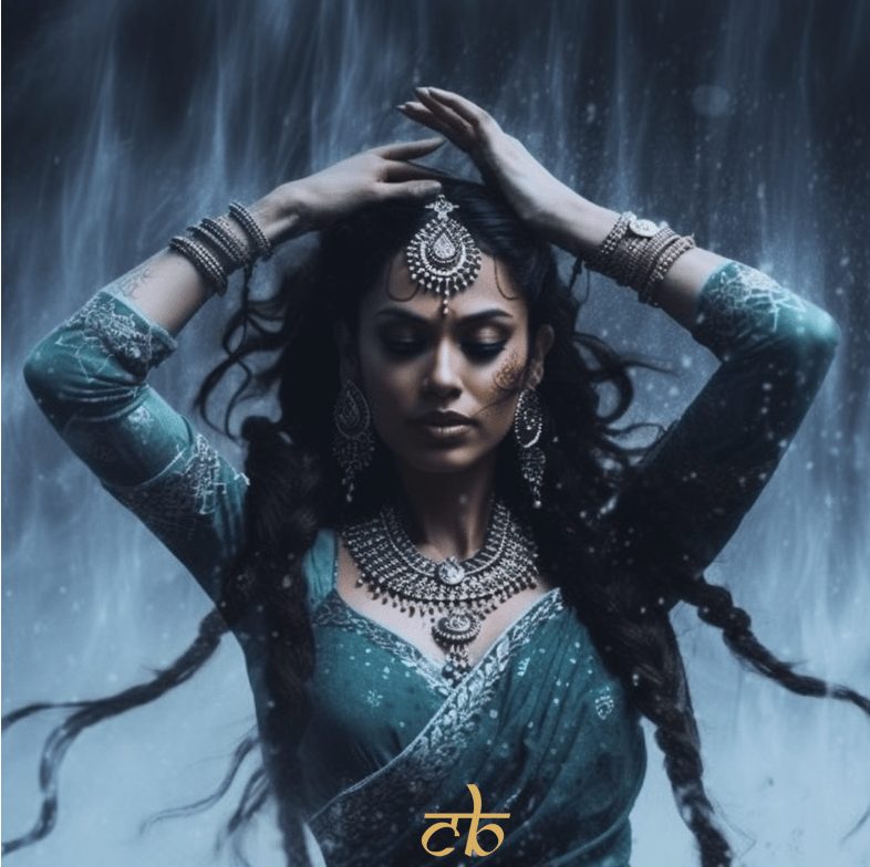 CoinBharat artwork of a beautiful water bender