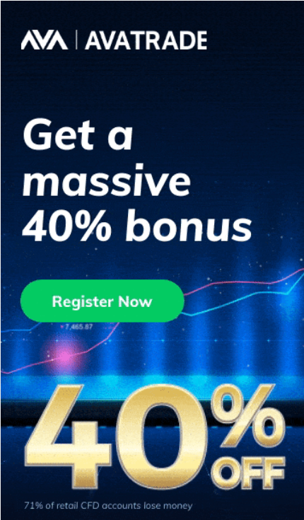 AvaTrade 40% Bonus for new customers