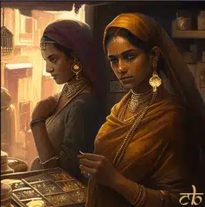 CoinBharat artwork of gold traders