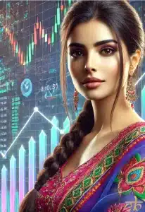 CoinBharat artwork of a crypto trader